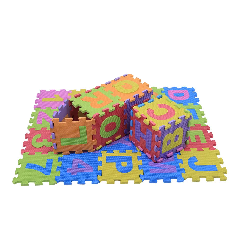 

36pcs/set Hot sale New EVA Baby Child Number Alphabet Puzzle Foam Maths Educational Mat Toy Puzzle Foam Floor Play Mats