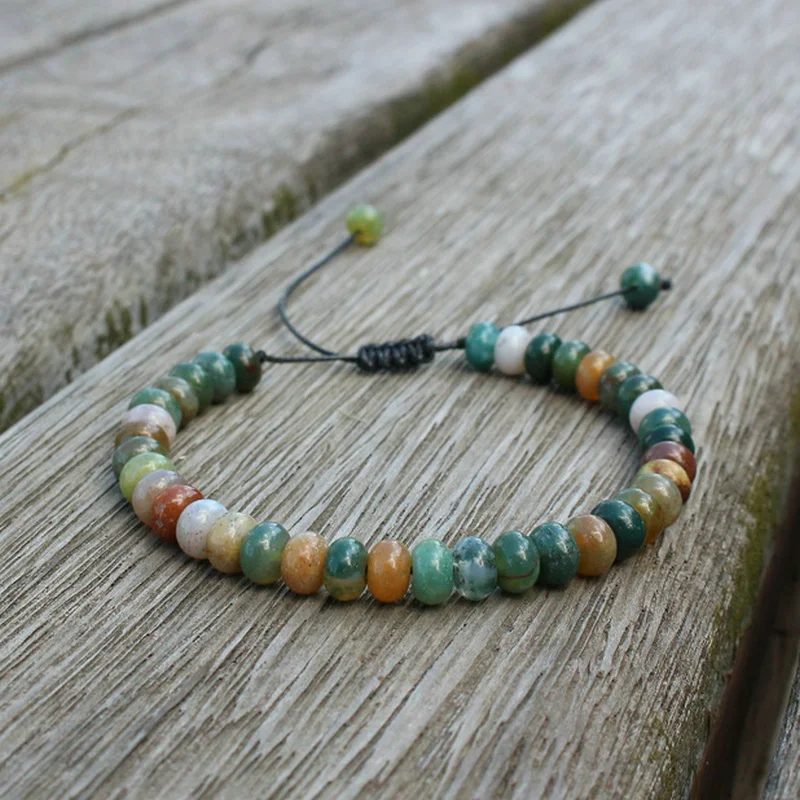 4*6 мм Абакус бусины амазонит камень лазурит браслет из бисера для женщин девушек