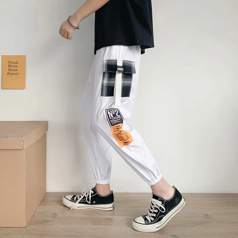 

New Men's Pants Casual Japan Style Hip Hop Harem Men trousers 2020 Fashion youth Streetwear Beam feet Sweatpants Men Clothing
