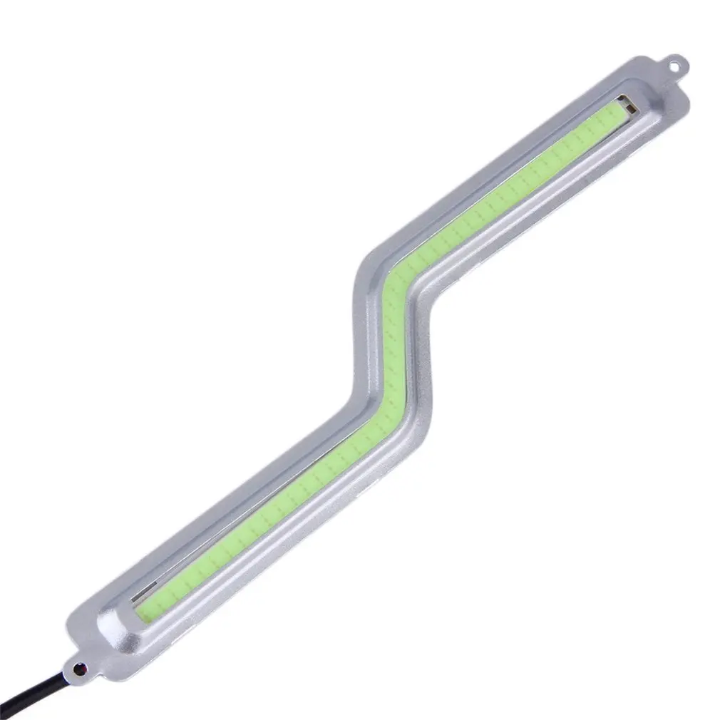 

1 pcs LED COB daytime running lights Z Shape Car Auto DRL Driving Daytime Running Lamp Fog Light White 12V