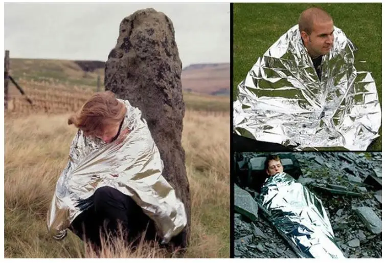 

3 Pack Emergency Blanket Thermal Mylar Space Blanket Silver Foil Blanket Survival Blanket Windproof Waterproof Survival Gear