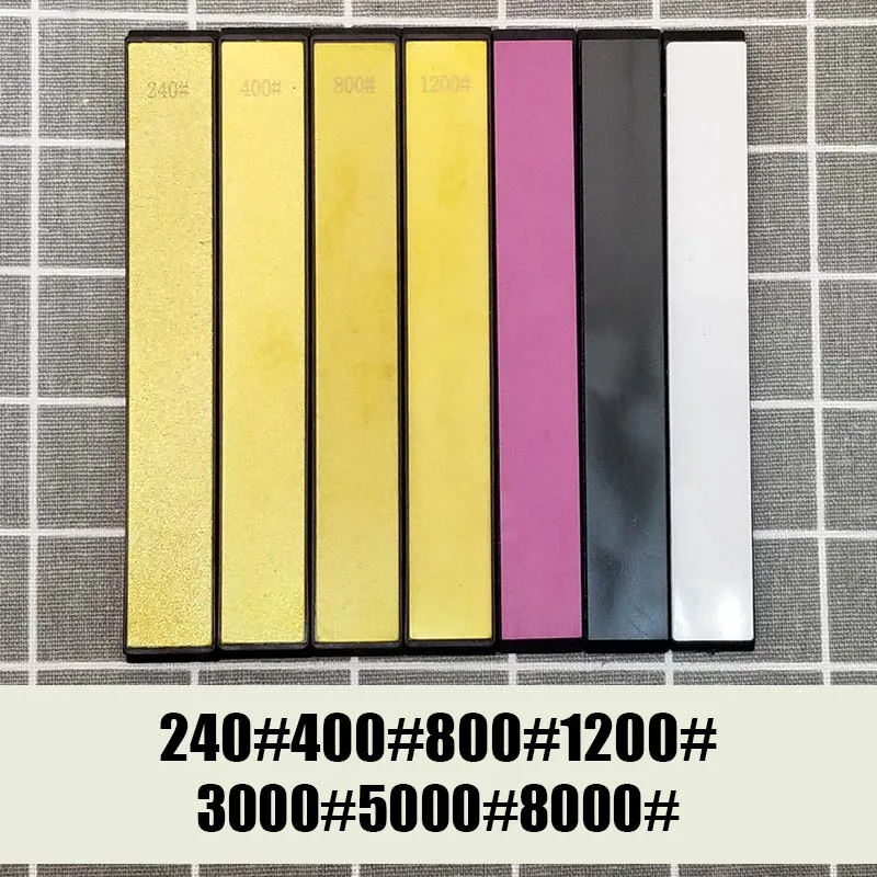 diamond sharpening 120 3000 8000 10000 grit golden stone fine grinding polishing knife sharpener - Цвет: 4D and 3F-B