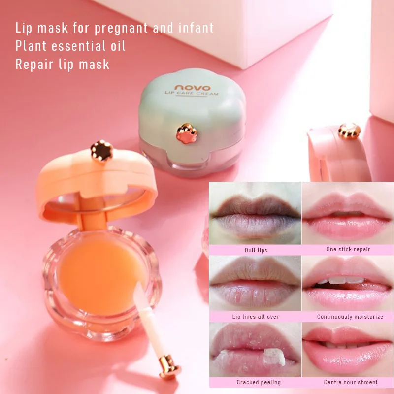 OSW lips makeup cherry repair labial membrane Moisture Lip Sleeping Mask Exfoliator Lip Plumper Moisturizing Hydrating Lip Balm