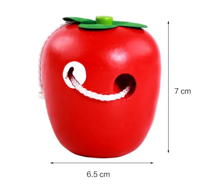 Деревянные игрушки для игр с яблоками и насекомыми координация рук глаз развитие