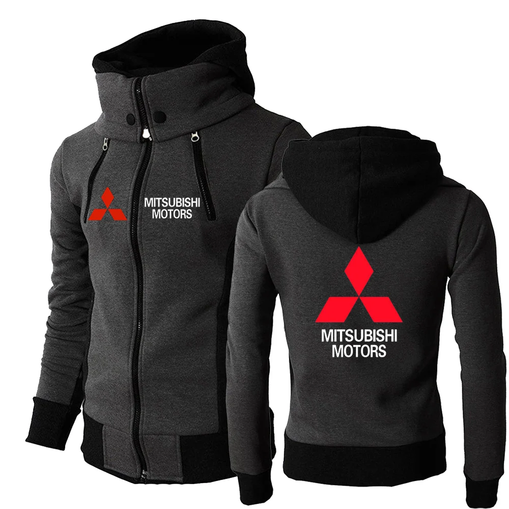 

Толстовки Унисекс на молнии с капюшоном MITSUBISHI MOTORS, спортивная одежда для отдыха, фитнеса, популярная однотонная одежда с капюшоном