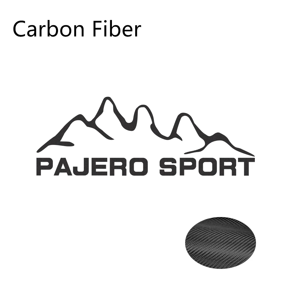 Carbon Fiber Автомобильные наклейки для Mitsubishi pajero sport Styling Виниловая пленка Авто наклейки своими руками Автомобильные украшения автомобильные принадлежности для тюнинга - Название цвета: Carbon Fiber