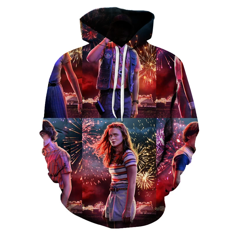 Новая мода странные вещи печатных 3D Толстовка для мужчин и женщин толстовки с