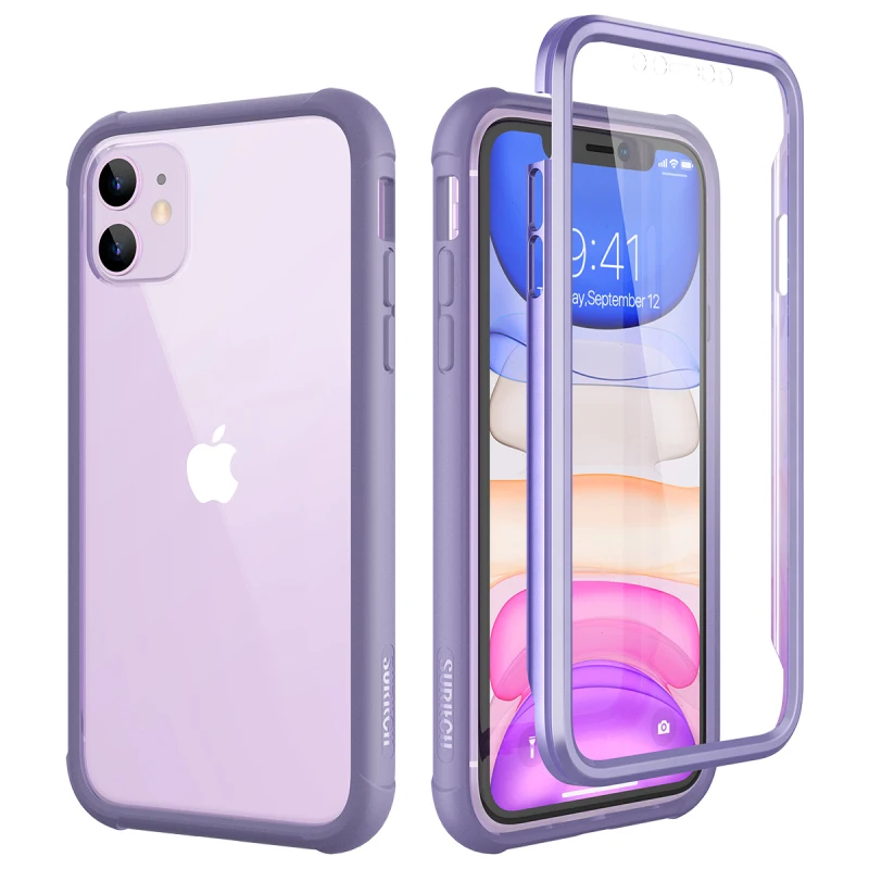 Жесткий чехол GrandEver для iPhone 11 Pro Max со встроенной защитой экрана ПУ ТПУ