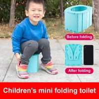 hard abs child children travel toilet foldable emergency potties infant portable folding potty seat boys girls toilet training
