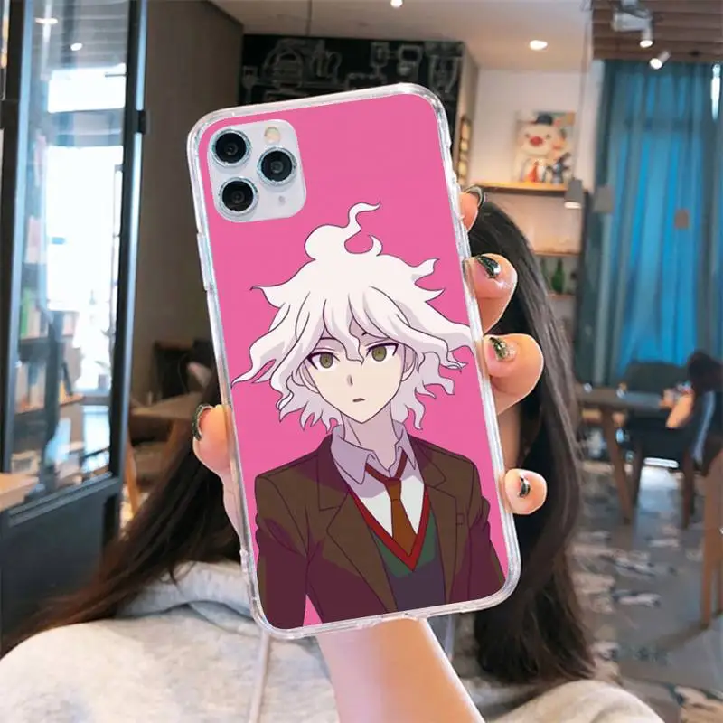 

Danganronpa V3 Phone Case Transparent for iPhone 6 7 8 11 12 s mini pro X XS XR MAX Plus cover funda shell