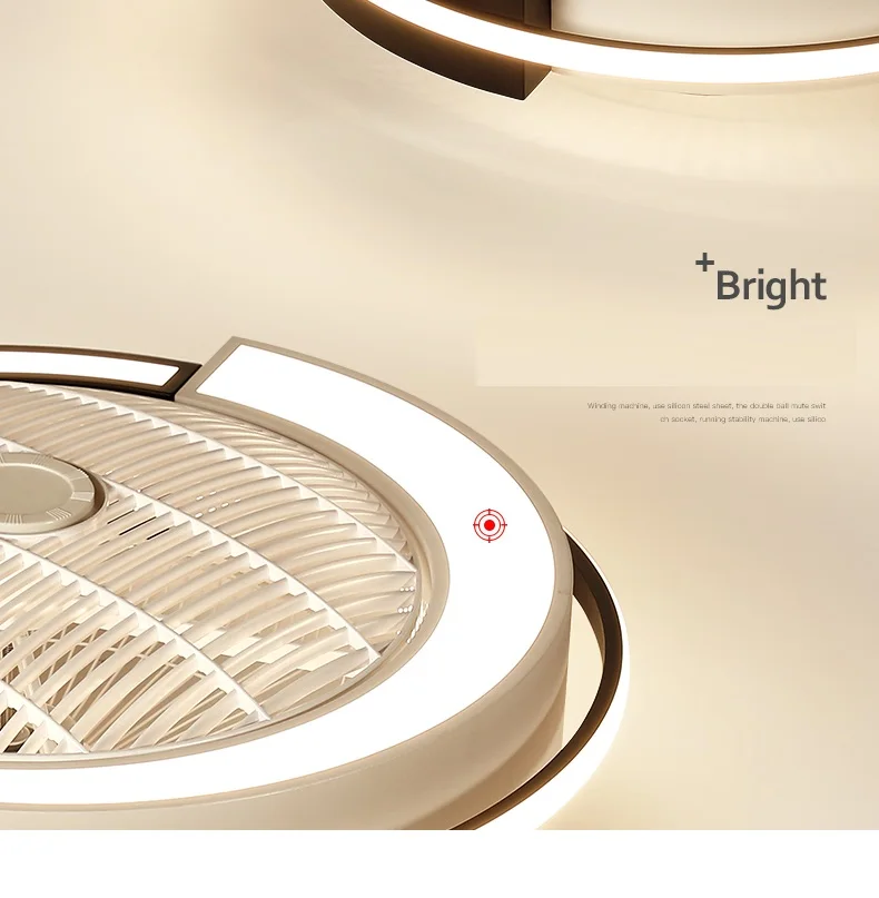 Современный Интеллектуальный светодиодный потолочный вентилятор светильник с