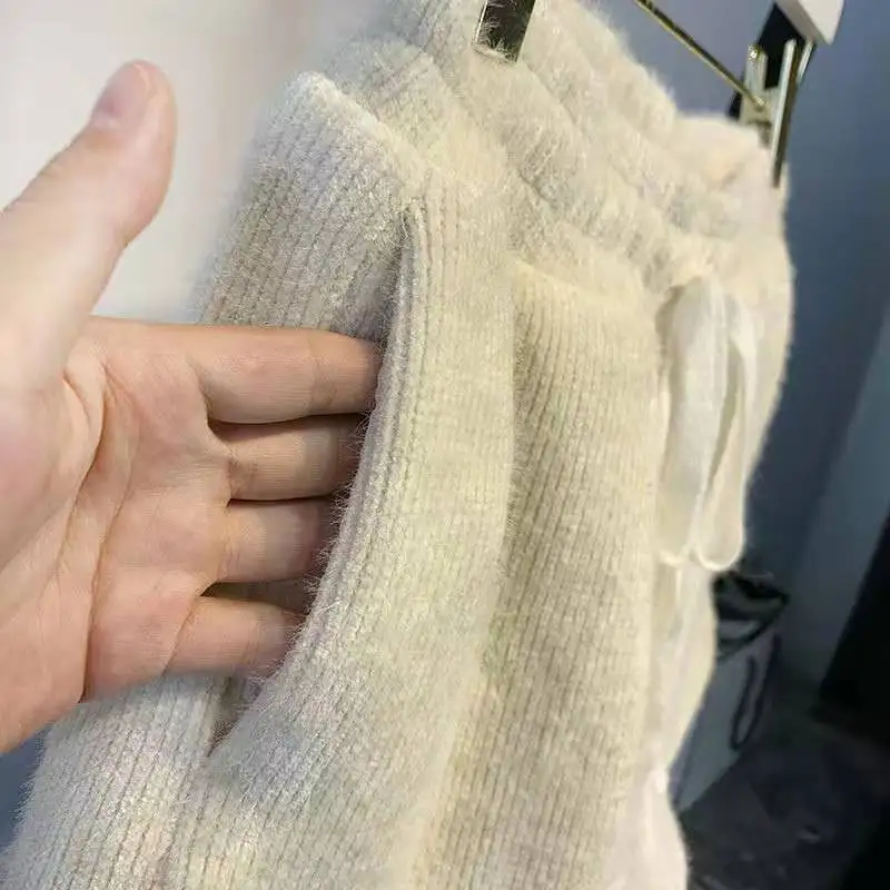 Плотные шорты женская зимняя верхняя одежда с эластичным поясом и широкими