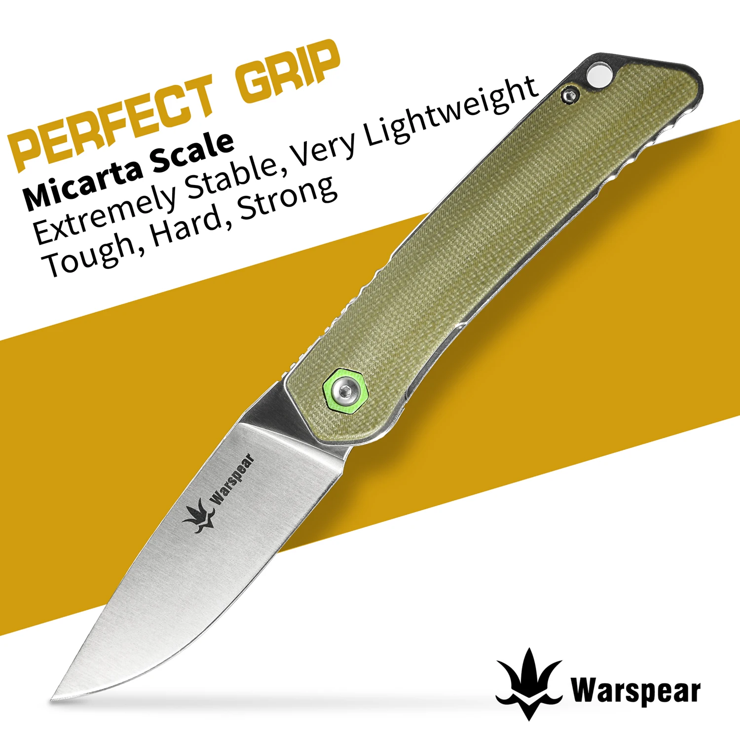 Складной нож Warspear WP501G тактический Клинок с передней флиппером и рукояткой