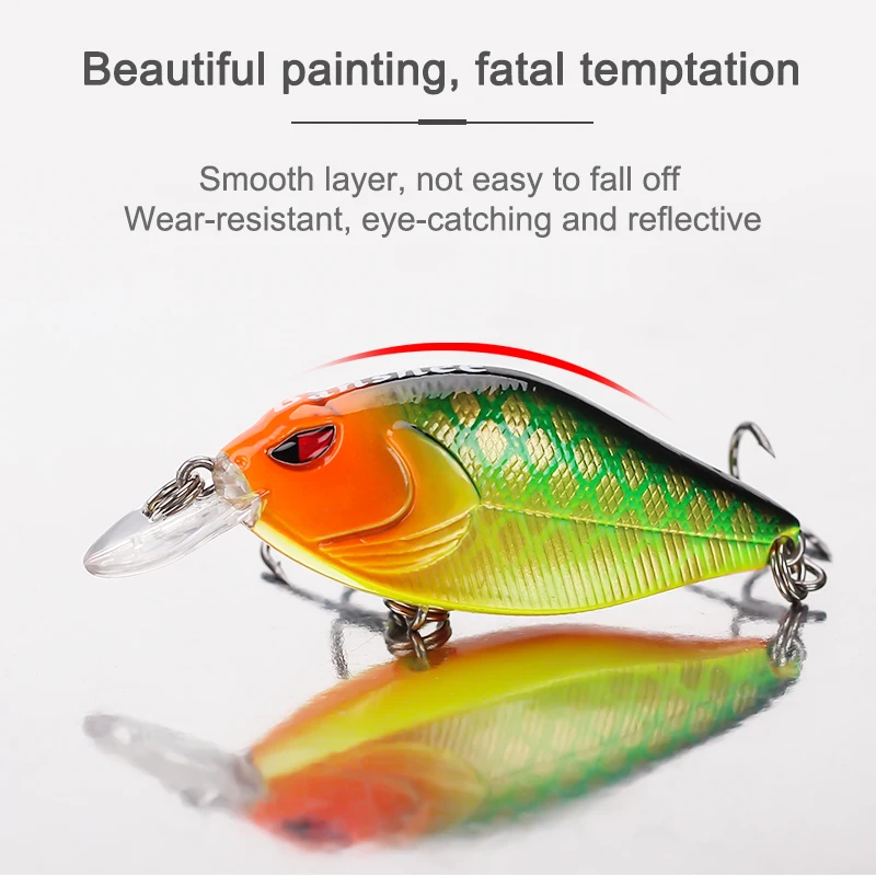 Banshee 58mm Snoop VIBS Goods Crankbaits Fishing Lures Wobblers Trolling Artificial Jerk Baits Fake Rattling For Pike Bass Perch