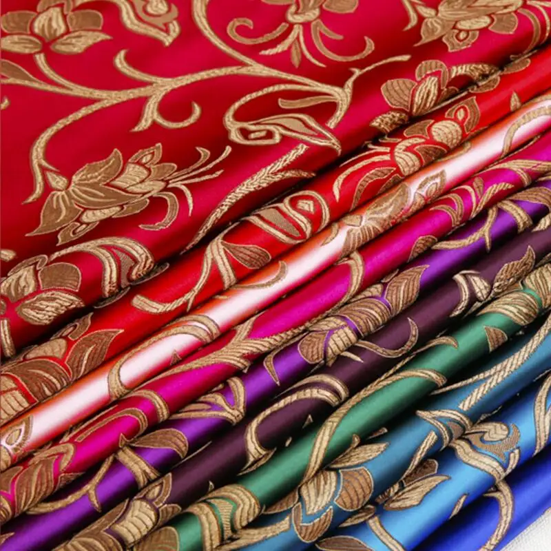 500 см * 75 Дерево виноград цветок нейлон парча атласная ткань античный Чонсам