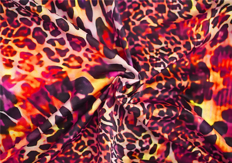 Женский леопардовый комплект из двух предметов короткий топ на шнуровке и