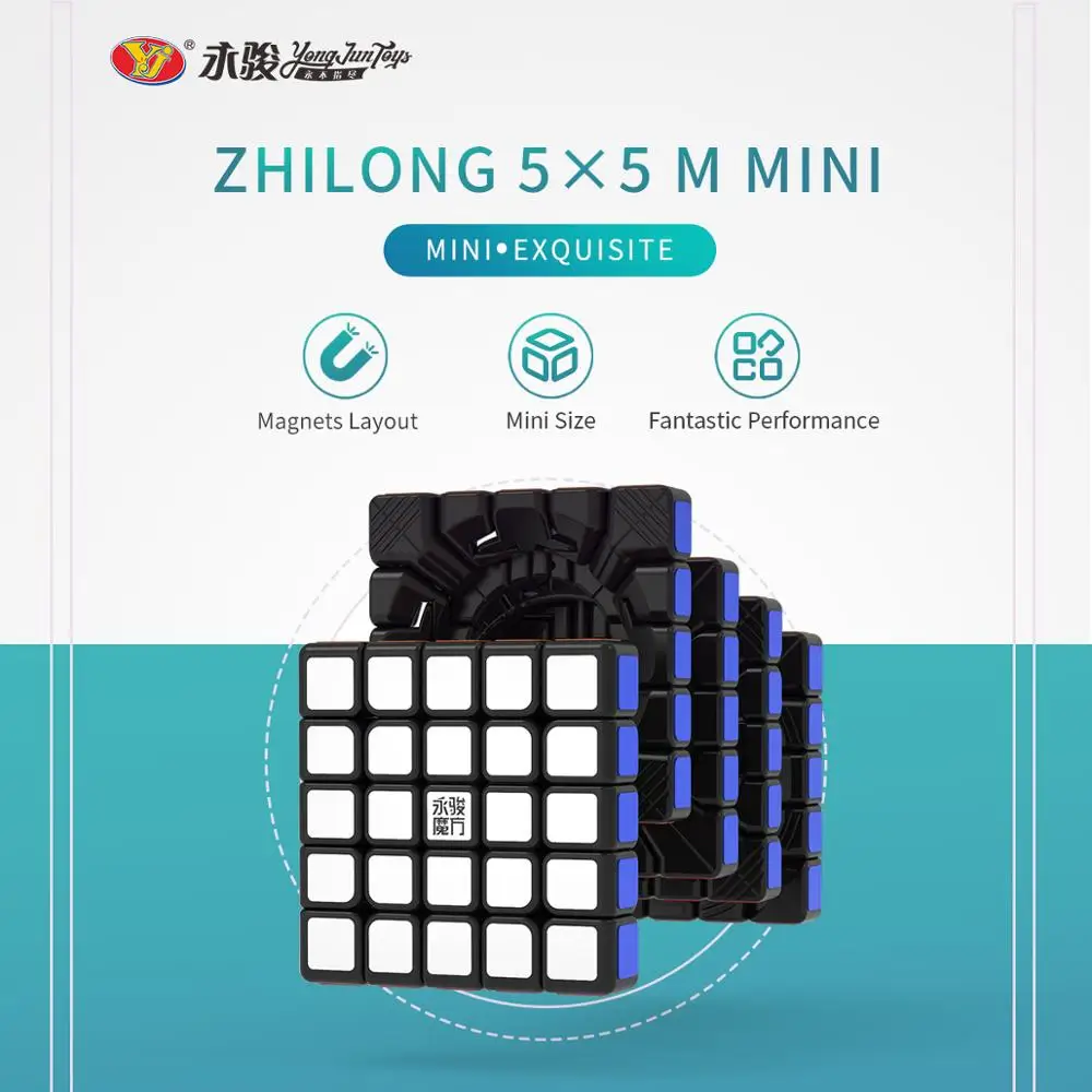 

[Picube]2020 New Yongjun Zhilong 3x3 4x4 5x5 Mini Magnetic Magic Cube Yj Magnets puzzle competition special professional