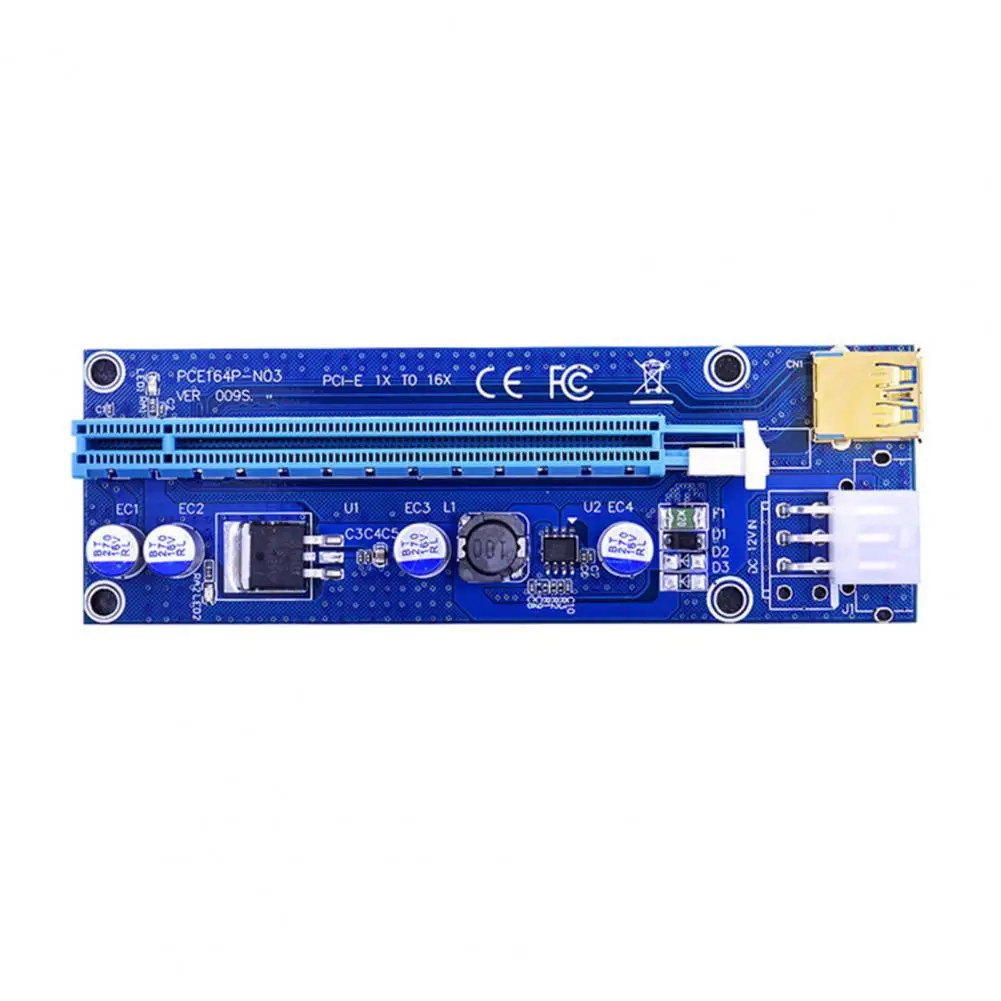 

Карта расширения PCI-E Экспресс-кабель высокоскоростной USB3.0 PCB 1X до 16X 009s карта расширения для майнинга
