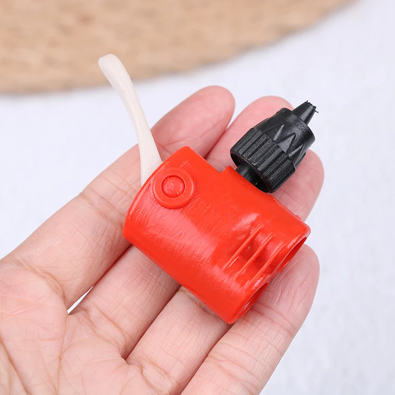 

1pcs Mini Ball Inflator Accessories Red With Cap US & UK Double Nozzle Bicycle Tire Replacement Double Head Air Pump Adapter