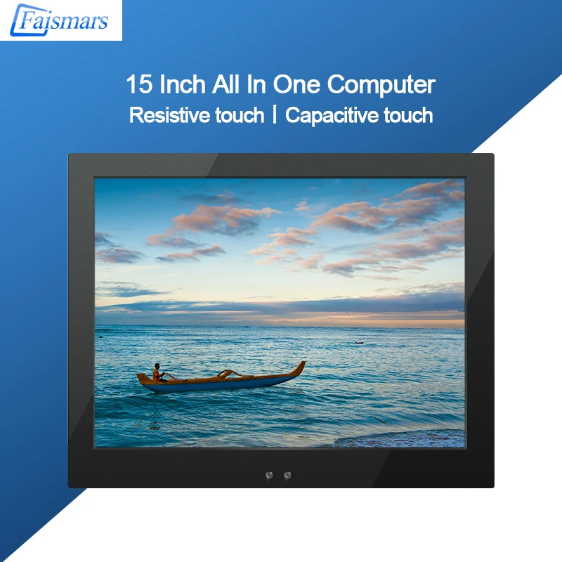 

15 Inch Desktop Mini Computer Capacitive Touch All In One PC 4G RAM 64G SSD Resistance Touch Screen Panel PC WIFI Win10/7/8 Pro
