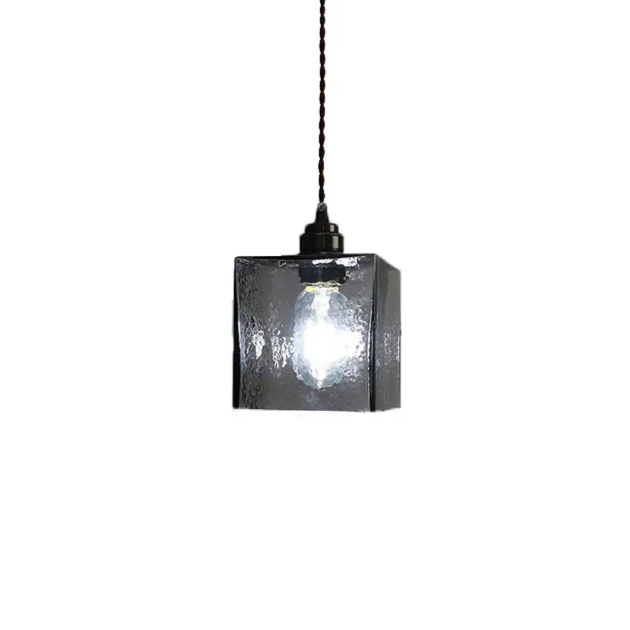 Beste Novel Ontwerp Kubus Rook Grijs Hanglampen Voor Koffie Winkel Bar Nieuwigheid Loft Decor Opknoping Lamp Eetkamer Verlichtingsarmaturen