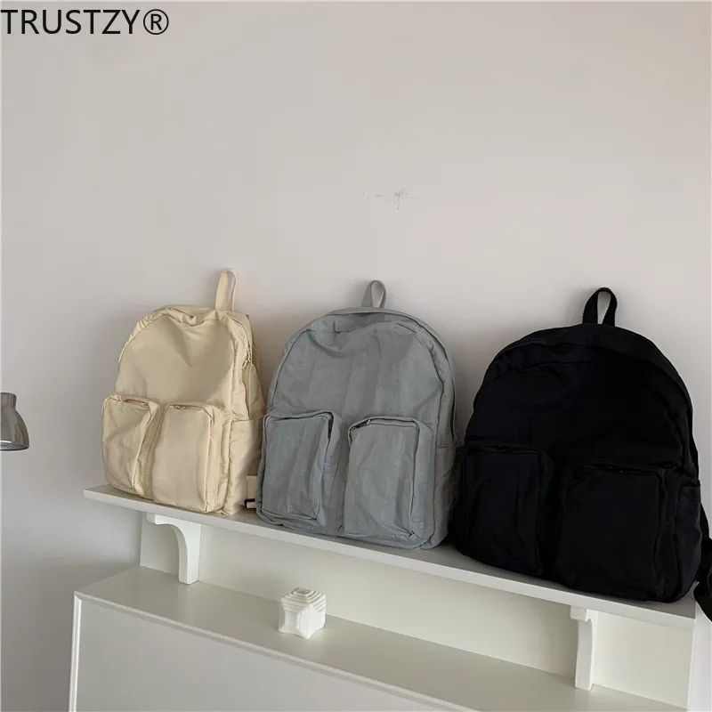 

Bag Female Original Korean Version of The College Style Casual Backpack Shoulders Fashion Commuter Large-capacity School Bags