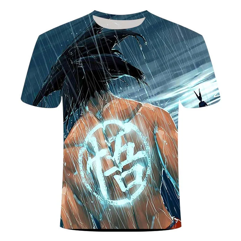 

2021 summer new 3D printing casual men's Japanese anime T-shirt large size wholesale