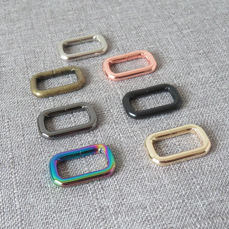 20 шт./лот оптовая продажа металлический прямоугольный ремешок Martingale пряжка петля