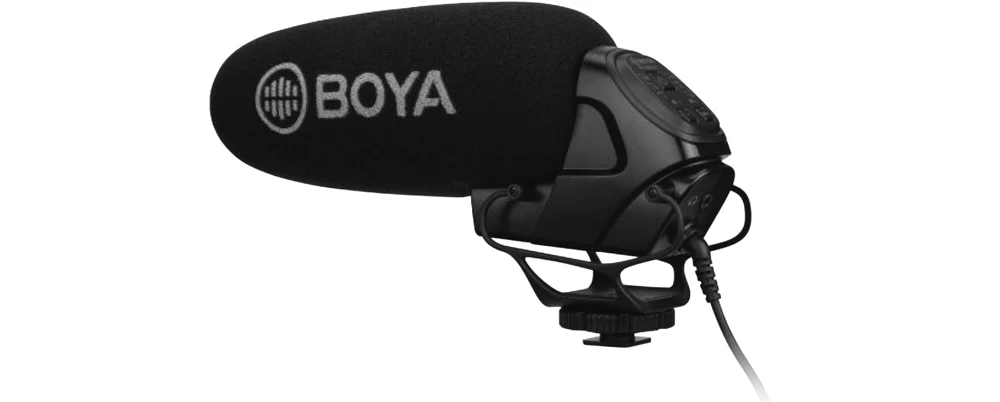 BOYA BY-BM3032 дробовик конденсаторный микрофон с коэффициентом усиления фильтр супер кардиоид для Canon Nikon DSLR камера видеокамера аудио рекордер