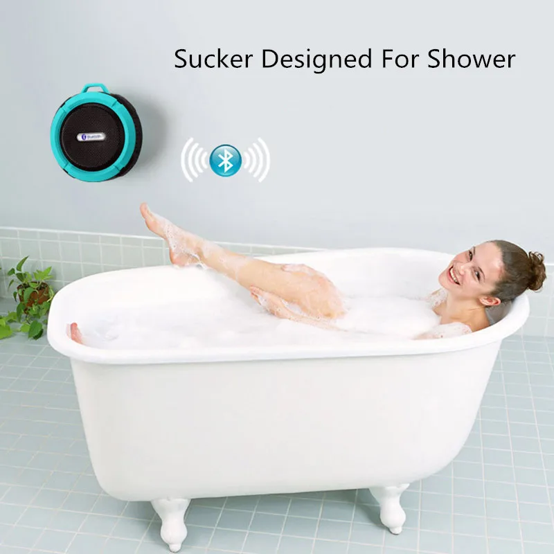 Портативный водонепроницаемый беспроводной Bluetooth динамик мини круглый