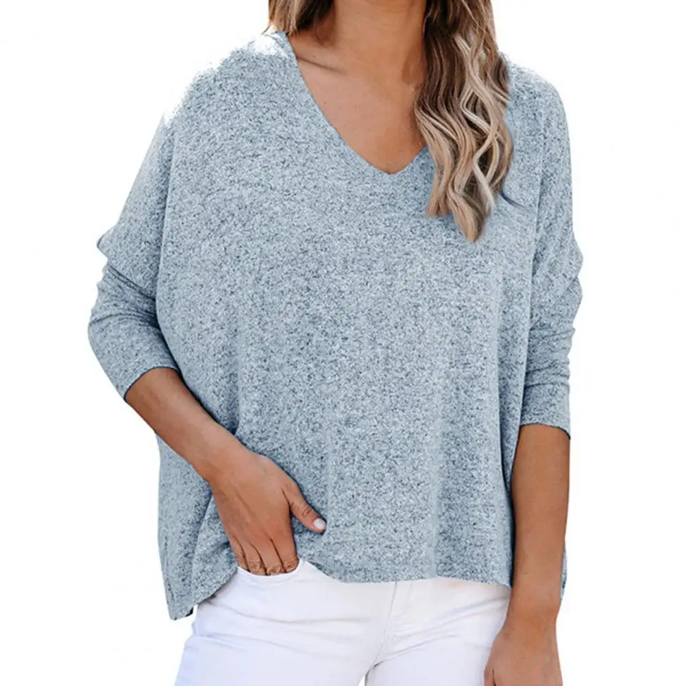 

2021 Stylis Women Top Plus Size Long Sleeve Anti-shrink Vintage Pullover Vintage Elastic Oversized Lady Top for Autumn Daily