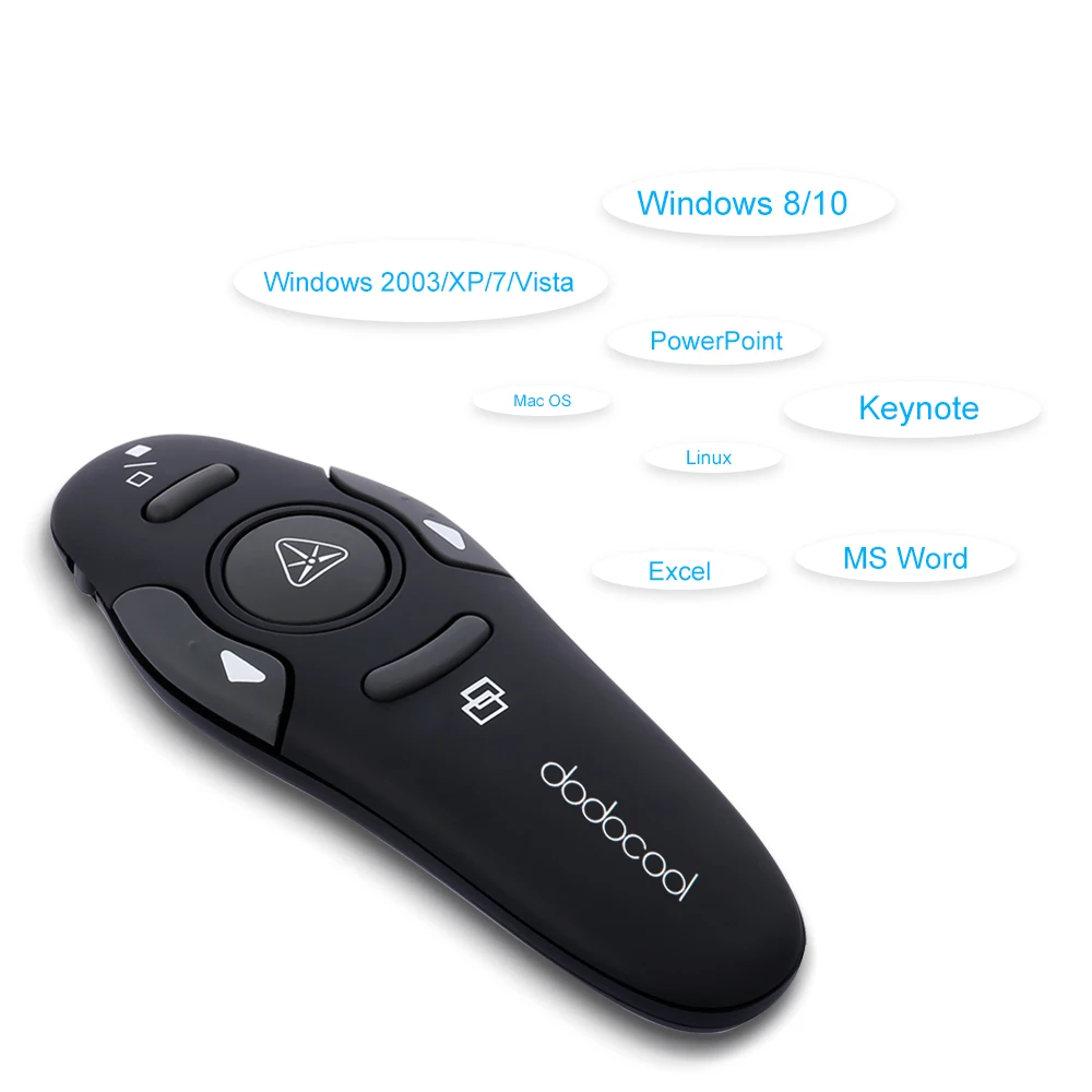 Беспроводной USB Презентер dodocool с лазерной указкой ручка для презентаций PPT