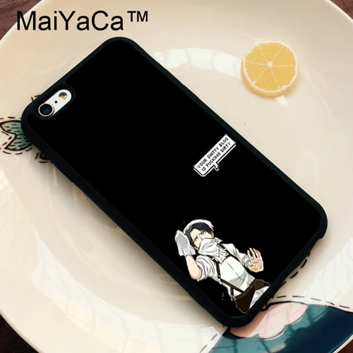 4619 MaiYaCa Levi Ackerman атака на Титанов ТПУ Пластиковый чехол для телефона для iPhone 11 Pro MAX X XR XS MAX 6 6s 7 8 Plus 5S задняя крышка чехол - Цвет: 4619