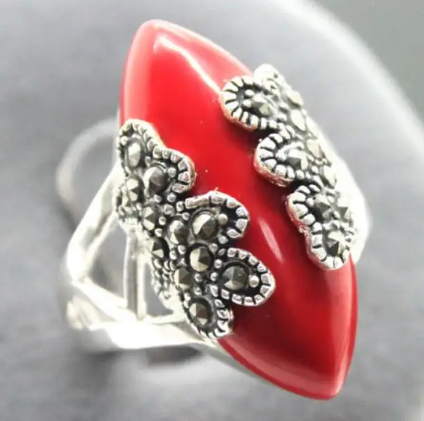 Набор ювелирных жемчужин Уникальные красные резные покрытые лаком марказит