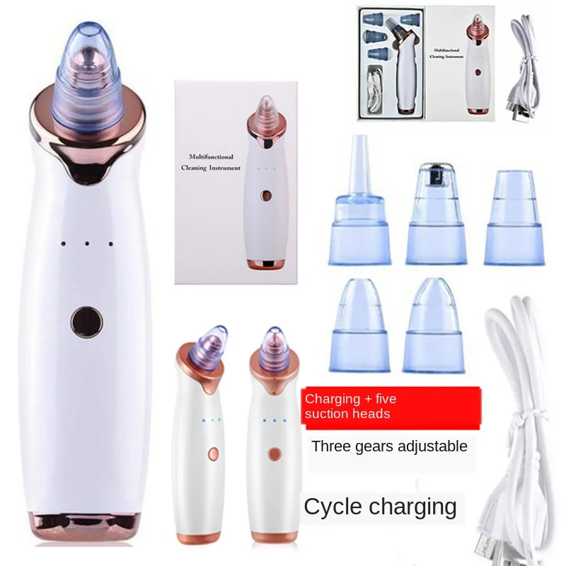 

Dropshipping Black Point Remover Machine Suction Blackhead Remover Black Dot Extractor Whitening Face Clean Beauty Device