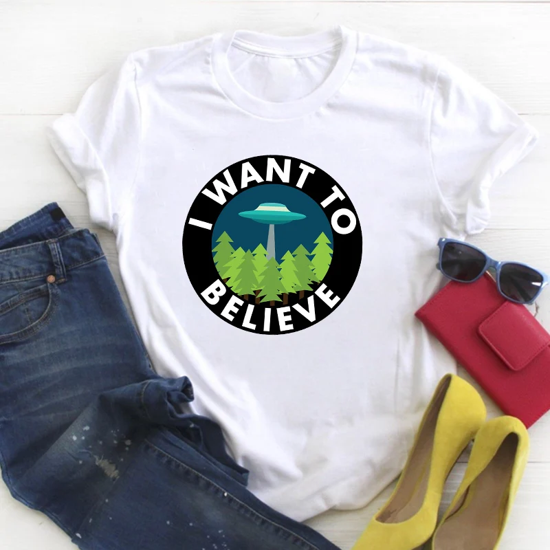 

Women Space Cute Letter Fashion Short Sleeve Print Ladies Summer T Tee Female Top Shirt Clothes Tshirt Womens Graphic T-shirt