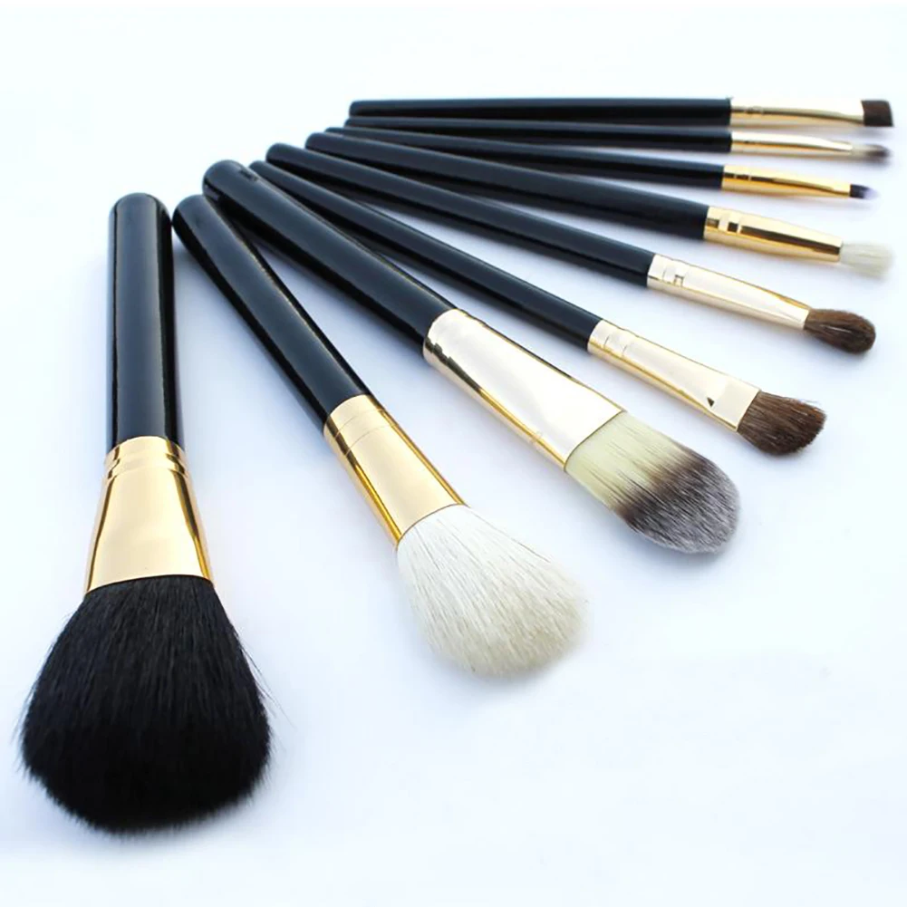 

9PCS Makeup Brushes Set Eye Shadow Blusher Concealer Lip Essential Makeup Brushes Kit Last Longer Apply Professional Cosmetic