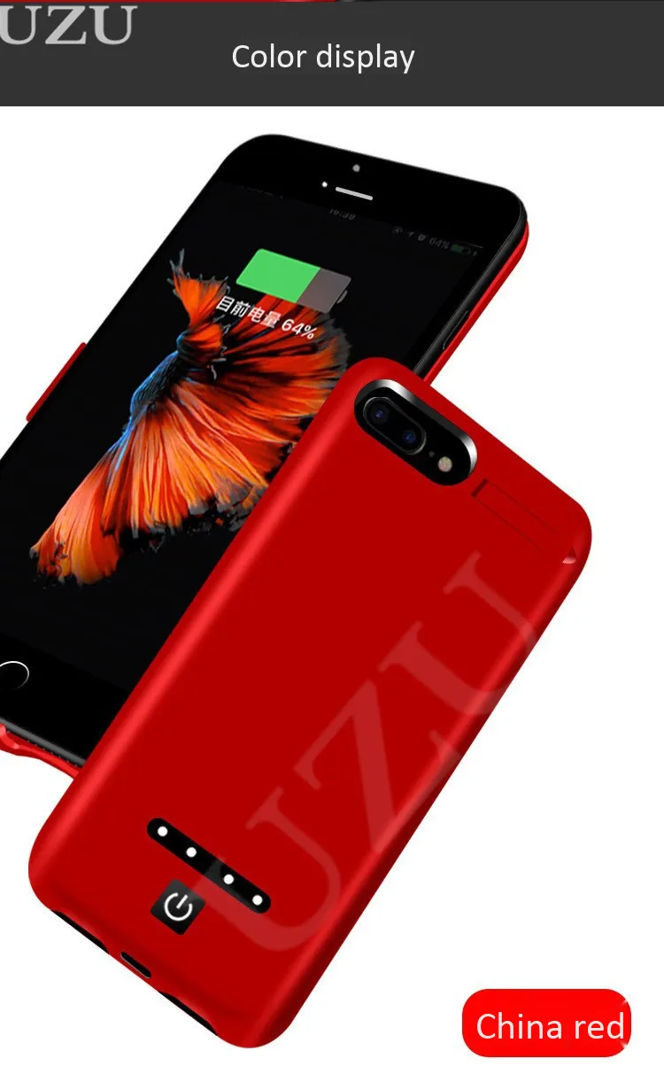 5200mah зарядное устройство чехол для iphone 6 6s 7 8 внешняя портативная беспроводная зарядка для iphone 6 6s 7 8