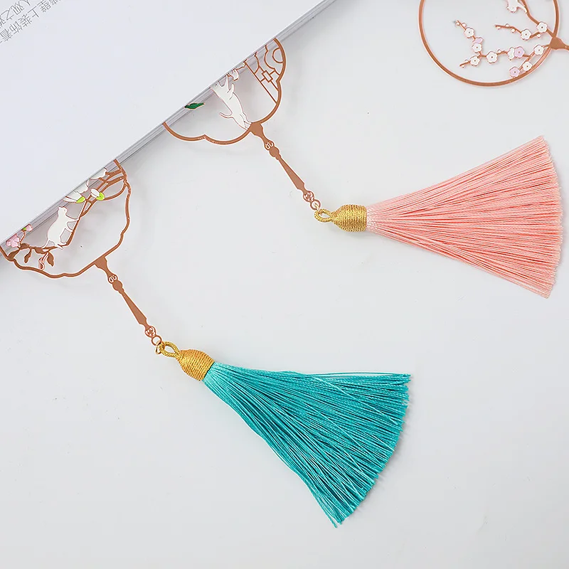 Ретро пустотелый Вишневый веер металлическая Закладка Кот и цветок креативные