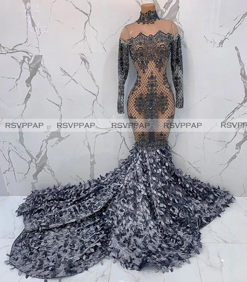 Прозрачные длинные сексуальные платья-русалки для выпускного вечера 2020 платье с