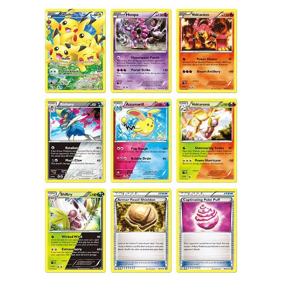 Карточная игрушка 324 шт. коробка для карт с покемоном TCG: солнце и луна Меч Щит