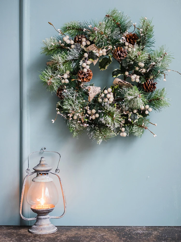 Маленькая рождественская елка кристаллы льда кедр орнамент имитация дерева