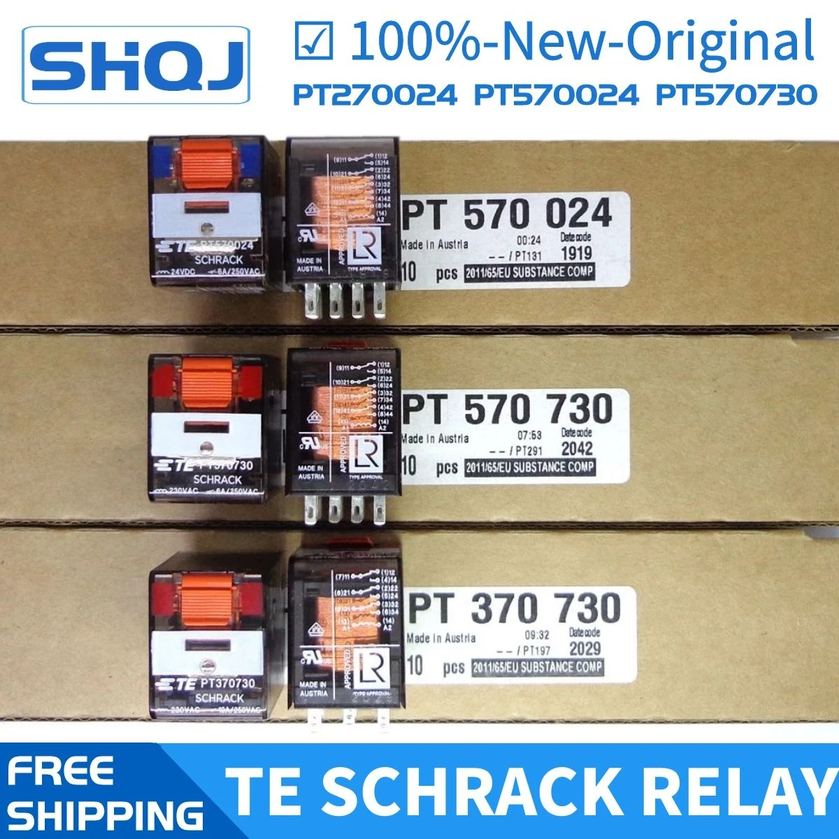 2 шт. для реле подключения SCHRACK-TE PT570024 PT570730 PT370730 PT270024 PT270T30 PT78740