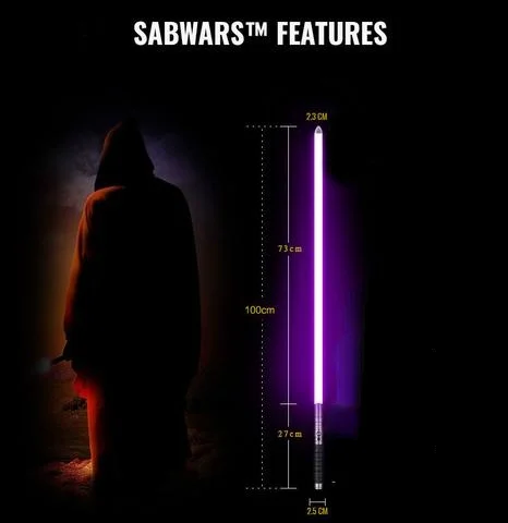 

THL Sabwars Light Saber, Star War Saber, RGB Color Changing, Real Swing Sound, Light Saber Fight, Force Weapon