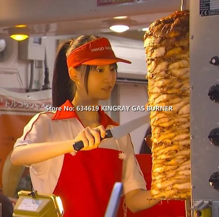 Гриль для барбекю сжиженный на сжиженном природном газе индейка машина шаурмы