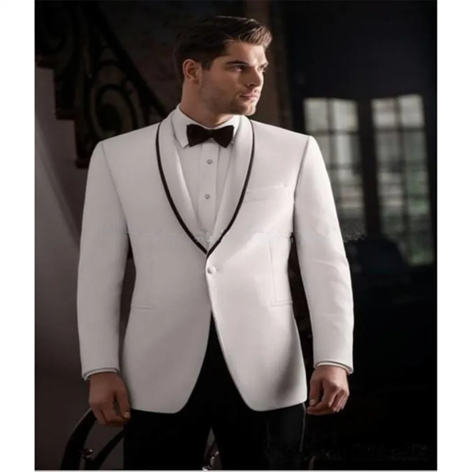 picture color Мужской костюм Smolking Noivo Terno Slim Fit Easculino, вечерние костюмы для мужчин, смокинги, Женихи, шаль, черный отворот, на одной пуговице(пиджак - Цвет: picture color