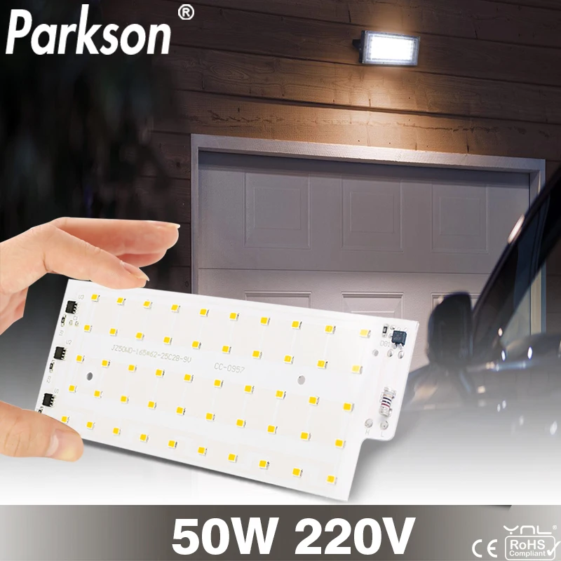 Светодиодный прожектор с чипом SMD Smart IC 220 2835 В переменного тока 50 Вт|Светодиодные