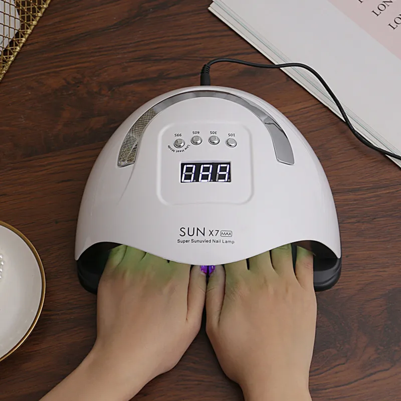 114 Вт Сушилка для ногтей Солнце X7 Max УФ светодиодный светильник с автоматическим