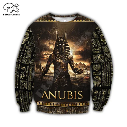Бог древней китайской символ Анубиса уход за кожей лица 3D толстовки с принтом