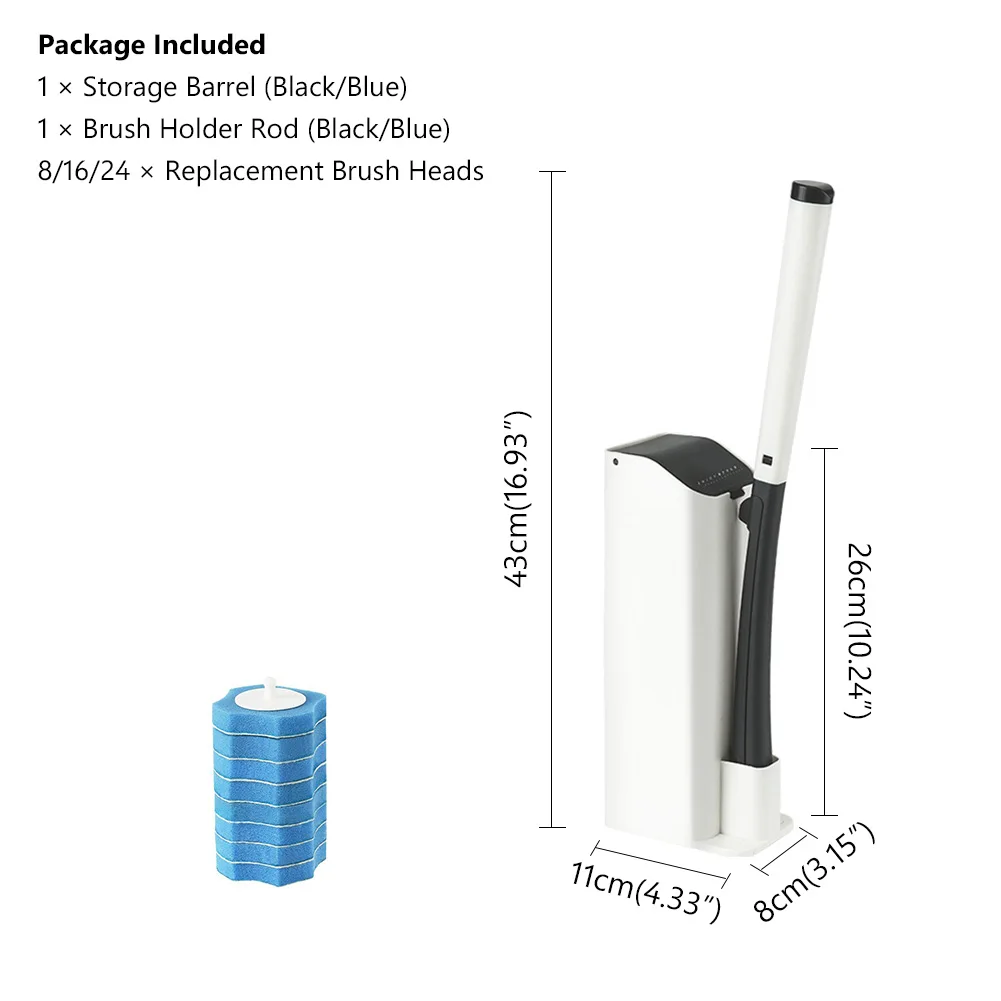 

Toilet Brush Without Dead Angle Cleaning Toilet Brush Disposable Household Long Handle Cleaner Tool Bathroom Accessories